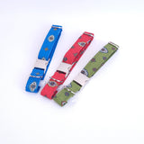 collier en tissus provençaux, accessoires canins durables