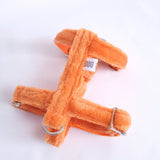 harnais pour chien orange peluche pour petit chien