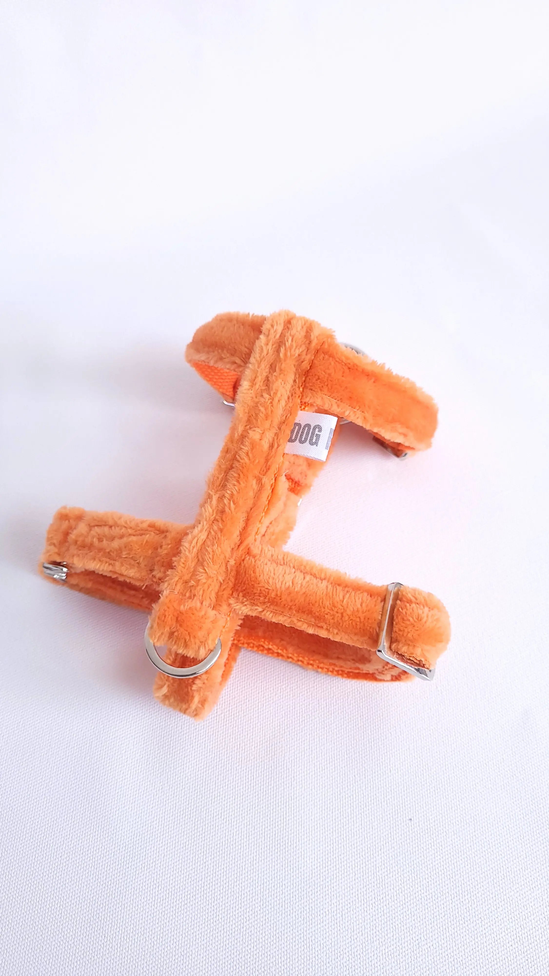 harnais pour chien orange peluche pour petit chien